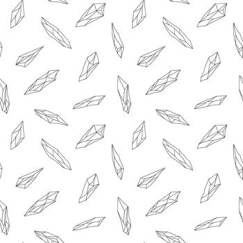Abstract crystal pattern with polygonal geometry for fabric vector