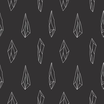 Seamless quartz motif with geometric precision for design vector