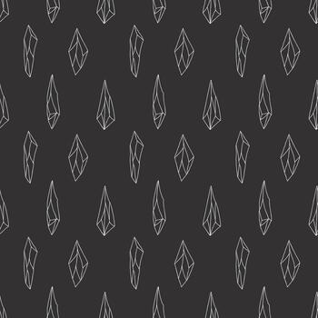 Abstract gem pattern for esoteric and magical applications vector