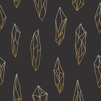 Luxury crystal pattern with abstract mineral detailing vector
