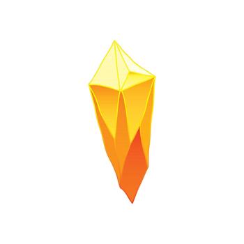 mineral icon for RPG game interfaces vector