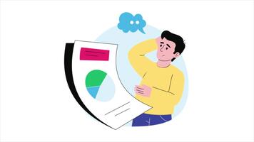 Secure Data Protection Concept Animation MP4 File video