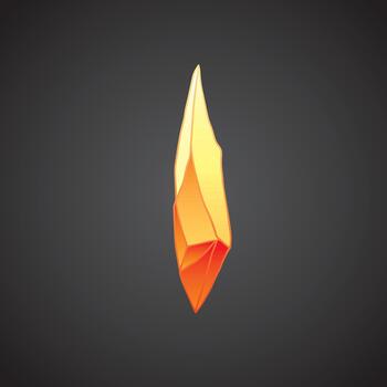 Ruby-inspired crystal for UI vector