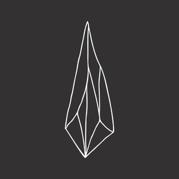 Stylized quartz icon for UI integration vector