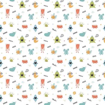 Bizarre but lovable creature layout vector