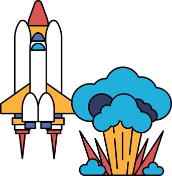 escena es uno de emoción y preguntarse vector