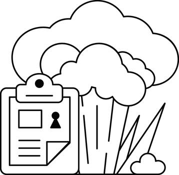 un portapapeles con un imagen de un persona en eso y un manojo de brócoli vector