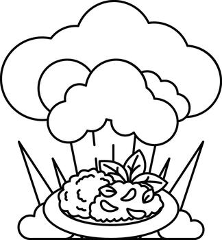 un blanco antecedentes con un grande nube vector