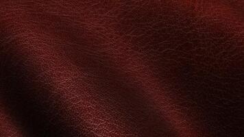 röd läder textur vågor uppvikning i intensiv strömmande animering lämplig för energisk djärv visuella med en premie bakgrund video