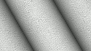 av vit rullar roterande långsamt till avslöja subtil vertikal väva textur inom ett elit abstrakt bakgrund miljö video