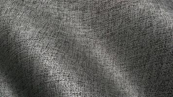 grå bomull textur vågor uppvikning i mjuk tyst animering lämplig för modern minimalistisk visuella med ett elit bakgrund video