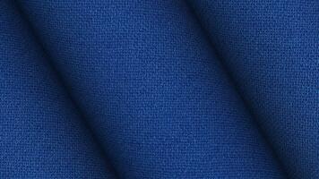 cobalto blu rotoli rotante fluidamente visualizzazione liscio bene tessere supportato di un' unico vivace astratto sfondo design video