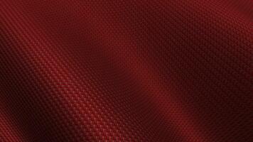 rosso nylon tessuto struttura onde la creazione di elegante dinamico animazione ideale per energico immagini con un elegante sfondo video