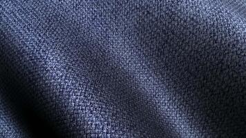 subtil blå denim textur vågor skapande mjuk rytmisk animering perfekt för mild textil- visuella med ett exklusiv bakgrund video