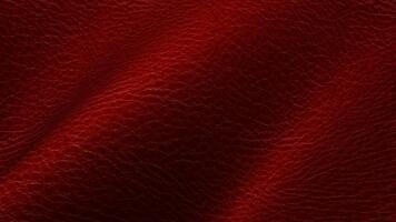 Red leather texture waves forming bold animated flow adding strong color emphasis with a premium background video