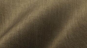 leggero Marrone biancheria tessile onde la creazione di biologico liscio movimento Perfetto per pulito design concetti con un esclusivo sfondo video