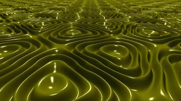 oliva plasma onde producendo delicato metallico punti salienti con elegante movimento e esclusivo continuo senza soluzione di continuità ciclo continuo animazione design video