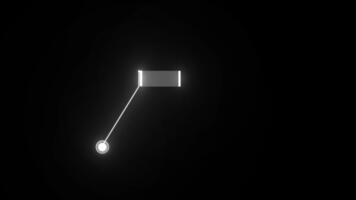 Futuristic white HUD callout animation for displaying data and technical information. Simple rectangle frame lines for text overlay in a modern technology interface. Animated white frame and text box video