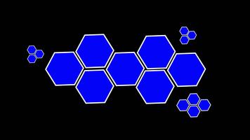 sin costura lazo de un blanco hexagonal cuadrícula para moderno tecnología contenido. digital antecedentes presentando abstracto, Moviente hexagonal formas y patrones. limpiar minimalista hexágono forma animación video
