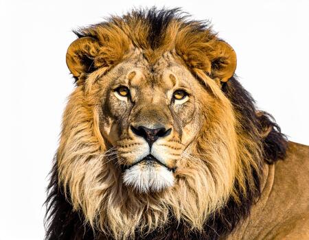 A lion is looking at the camera photo