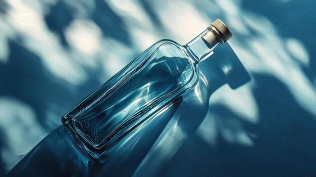 Minimalist vodka bottle photography glass transparenc photo