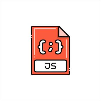 Javascript JS File Icon Programming Coding Development, web development vector