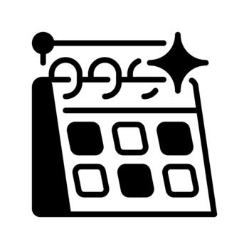 Calendar Line Icon, Outline Symbol for Scheduling, Event Planning, Time Management, Appointment Tracking vector