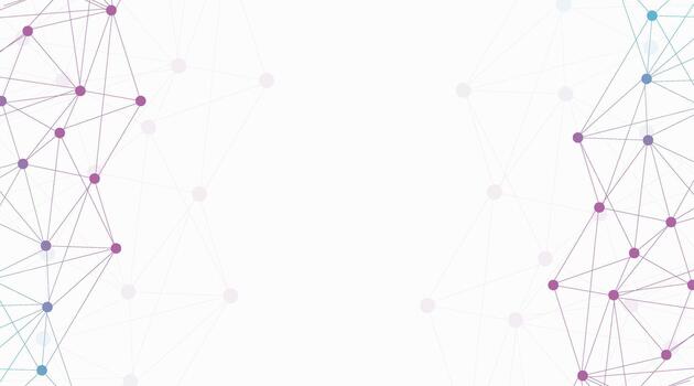 futurista ai datos conexión líneas con puntos en transparente antecedentes modelo vector