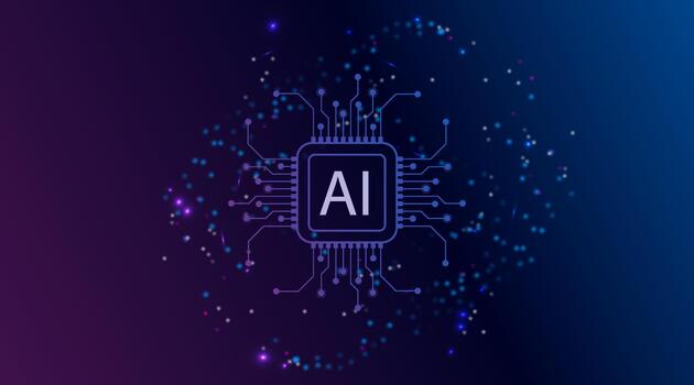 ai máquina aprendizaje modelo con futurista disruptivo tecnología antecedentes para innovación y digital tecnología diseño vector