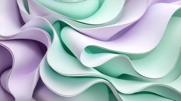 mjuk vågor av färgrik tyg i mild kurvor och vätska rörelse skapande en drömlik abstrakt bakgrund video