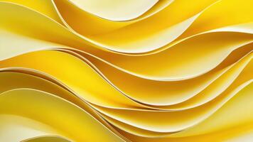 astratto onde di giallo toni la creazione di liscio e fluente modelli per moderno design e arte progetti video
