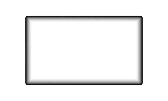 Rectangle black transparent gradient frame with soft shadow border and rounded corners for clean overlay display window and photo content design png