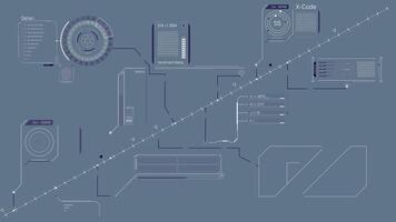 animado exibição com uma sistema do operações para analisando a recebido dados video