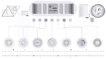 animerad skärm visning bearbetning och organisation av personlig information video