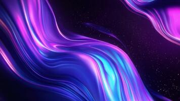 astratto colorato onde nel viola e blu con scintille e leggero effetti per sfondo o artistico design uso video