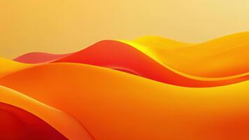 abstrakt orange Vinka mönster strömmande i en värma lutning bakgrund, frammanande känslor av lugn och energi video