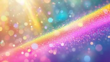 vibrerande abstrakt bakgrund med färgrik bokeh effekter och gnistrande partiklar för kreativ mönster och visuell projekt video