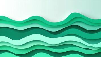 astratto ondulato forme nel verde occhiali da sole creare un' sereno e moderno sfondo per vario design progetti e concetti video