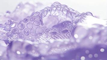 astratto avvicinamento di viola bolle e schiuma la creazione di un' sognante e morbido sfondo per design e artistico usi video