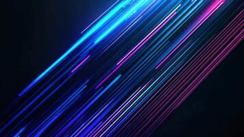 vibrerande neon lampor strömning i abstrakt rörelse skapande dynamisk visuell energi bakgrund video