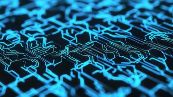 astratto circuito modello nel blu splendore adatto per tecnologia sfondi e digitale design progetti video