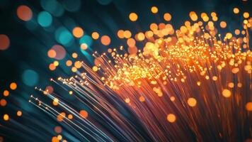 Abstract Light Trails with Glowing Particles in Dark Background Creating a Stunning Visual Experience of Movement video