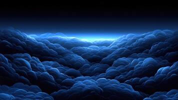 Dreamy Blue Cloudscape at Dusk with Soft Wispy Clouds and Gradients of Light Creating an Ethereal Atmosphere video