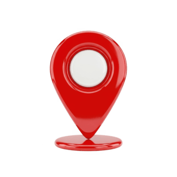 brilhante vermelho mapa localização PIN ícone símbolo para navegação e geolocalização Serviços transparente fundo png