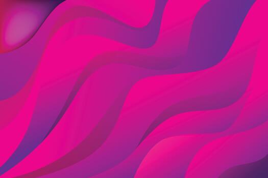 Vibrant magenta and purple abstract liquid background with elegant flowing waves and intense gradient vector