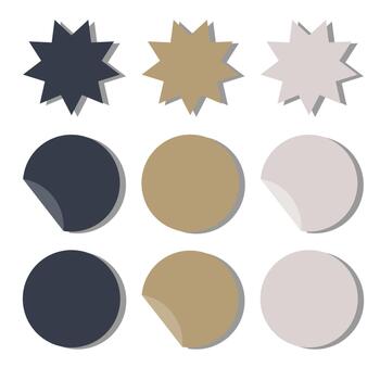 collection of design elements for labels and logos in a flat style. Templates for discounts. vector