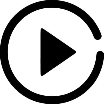 Open Circle with Triangle Representing Open-Minded Strategy in Minimal Style. Strategy, abstract, business, innovation, icon vector