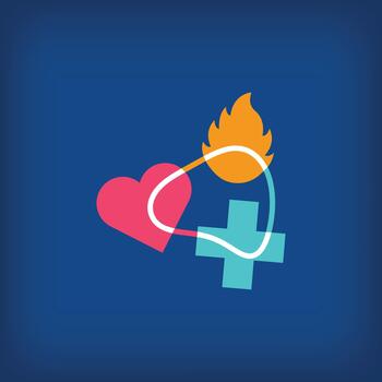 sencillo vistoso geométrico corazón, más forma diseño. creativo lazo diseño vector