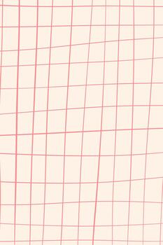 Hand drawn cute grid for background. doodle beige, plaid pattern. Graph background with texture. Line art freehand grid outline grunge print vector