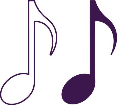 Elevate designs with these musical notes, a dynamic element perfect for creative projects and lively branding vector